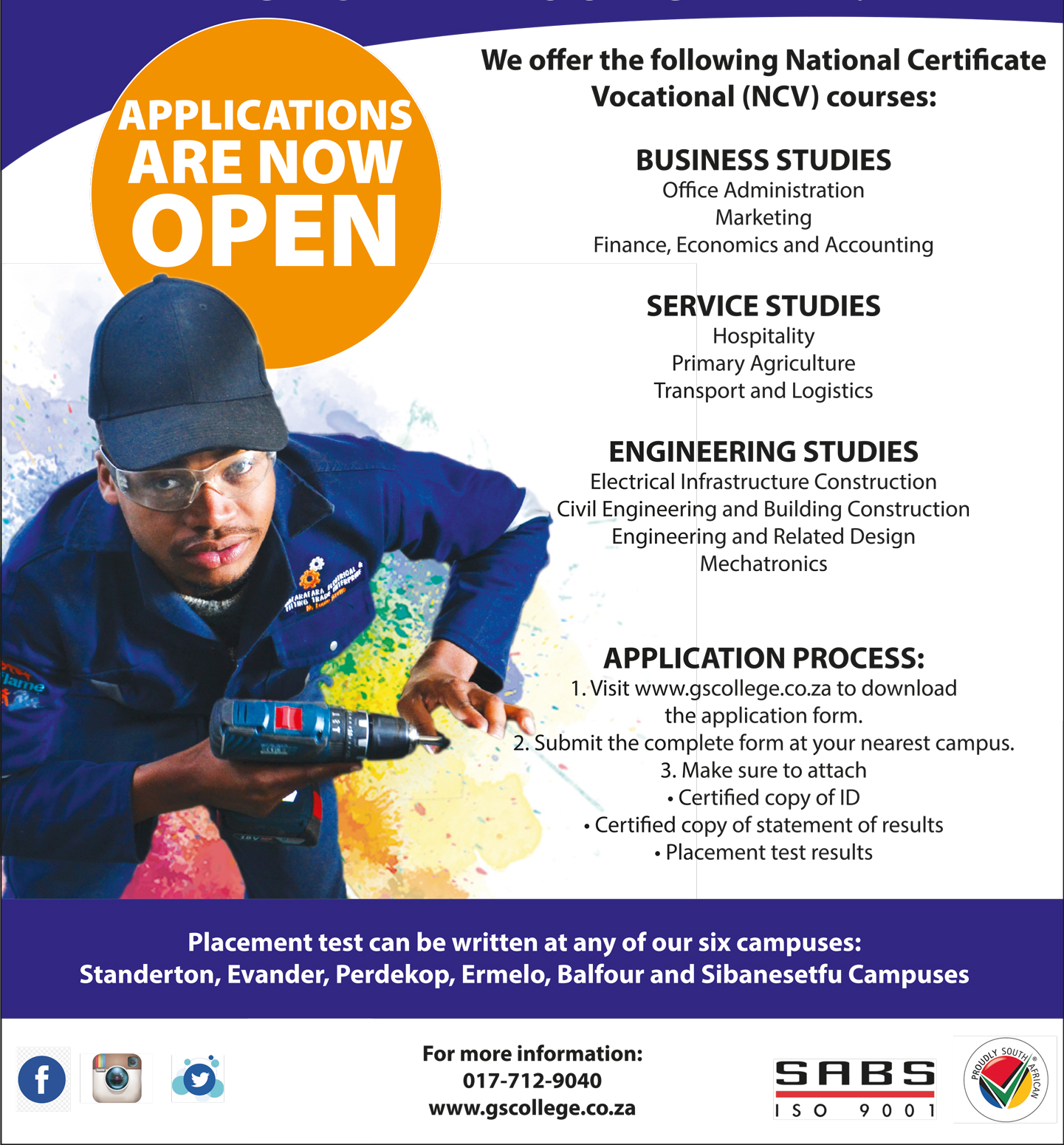 Make A Wise Choice And Let Gert Sibande TVET College Kick start Your 